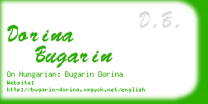 dorina bugarin business card